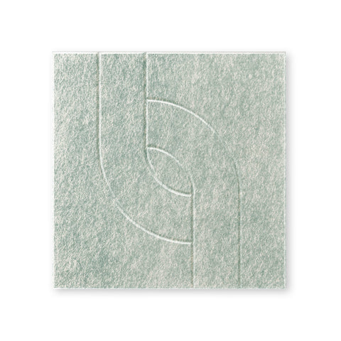 Maya V | Akoestisch Wandpaneel 50x50cm – Zelfklevend PET Vilt Maeven art sage green