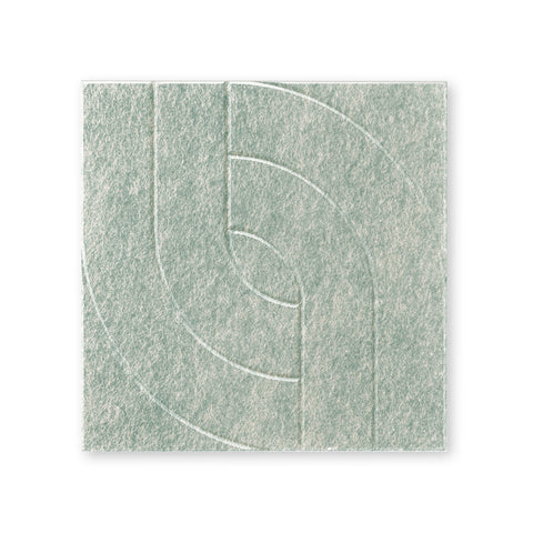 Maya Vlll | Akoestisch Wandpaneel 50x50cm – Zelfklevend PET Vilt Maeven art sage green