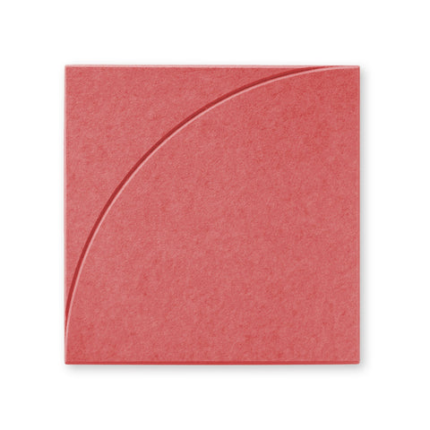 Sadé ll | Akoestisch Wandpaneel 50x50cm – Zelfklevend PET Vilt Maeven art burgandy