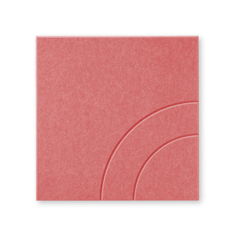 Loa lll | Akoestisch Wandpaneel 50x50cm – Zelfklevend PET Vilt Maeven art Burgandy