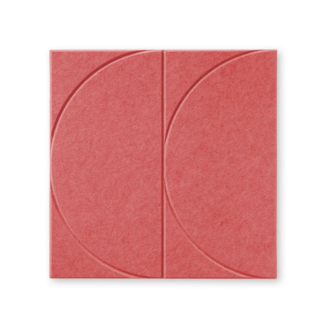 Sadé Vll | Akoestisch Wandpaneel 50x50cm – Zelfklevend PET Vilt Maeven art burgandy