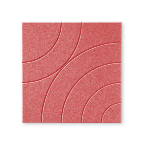 Loa Vlll | Akoestisch Wandpaneel 50x50cm – Zelfklevend PET Vilt Maeven art burgandy