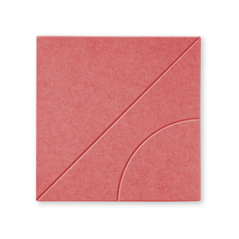 Sadé Vl | Akoestisch Wandpaneel 50x50cm – Zelfklevend PET Vilt Maeven art burgandy