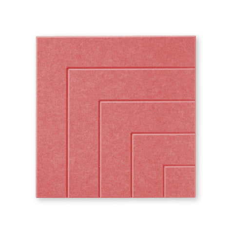 Loa lV | Akoestisch Wandpaneel 50x50cm – Zelfklevend PET Vilt Maeven art Burgandy