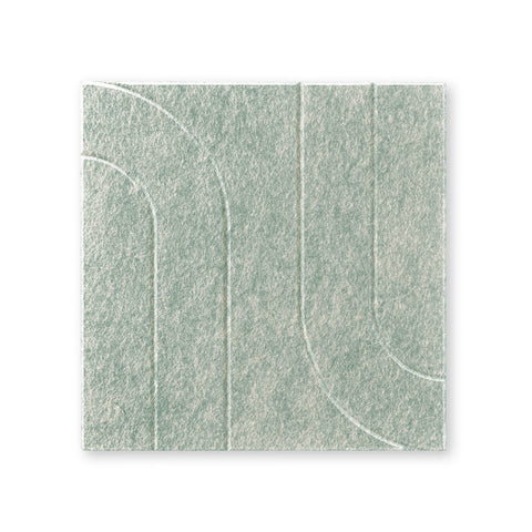 Maya l | Akoestisch Wandpaneel 50x50cm – Zelfklevend PET Vilt Maeven art sage green