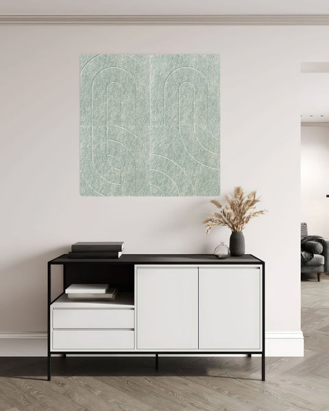 Maya acoustic panels design set of 4 sage green