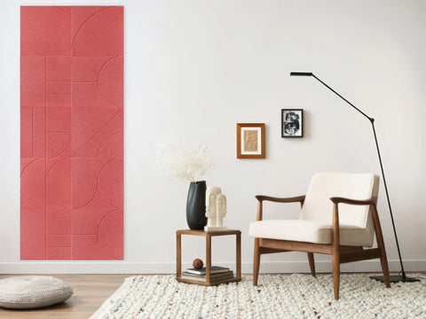 Sade akoestische panelen design set van 10 burgund