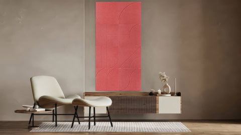 Sade akoestische panelen design set van 8 burgund