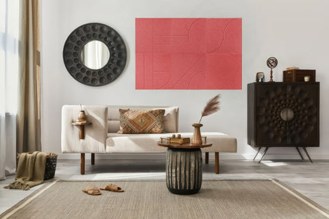 Sade akoestische panelen design set van 6 burgund