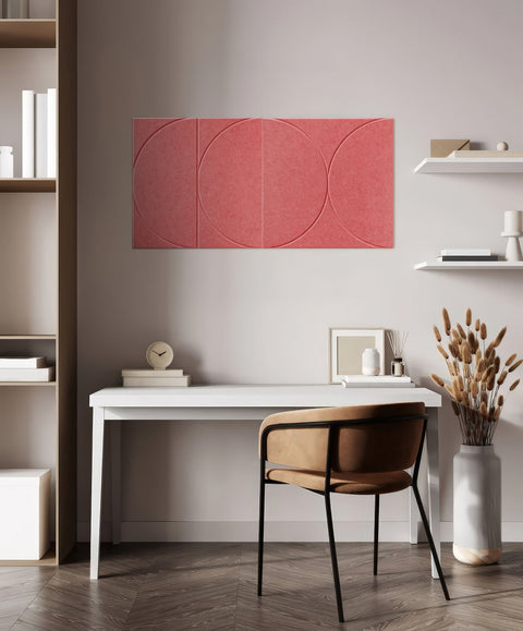 Sade akoestische panelen design set van 2 burgund