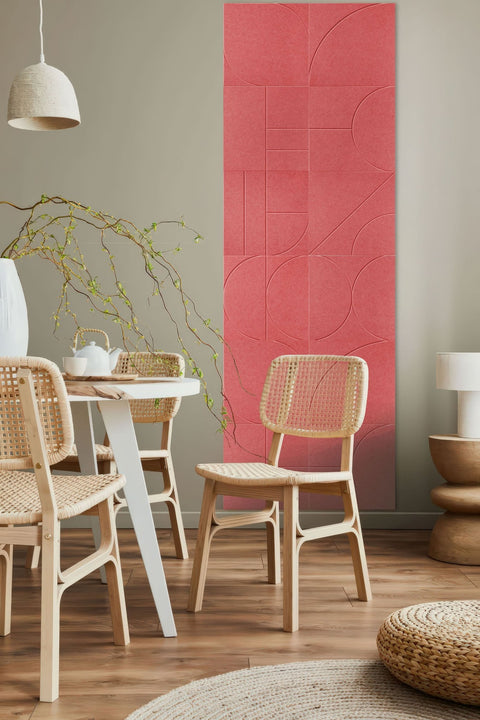 Sade akoestische panelen design set van 12 burgund