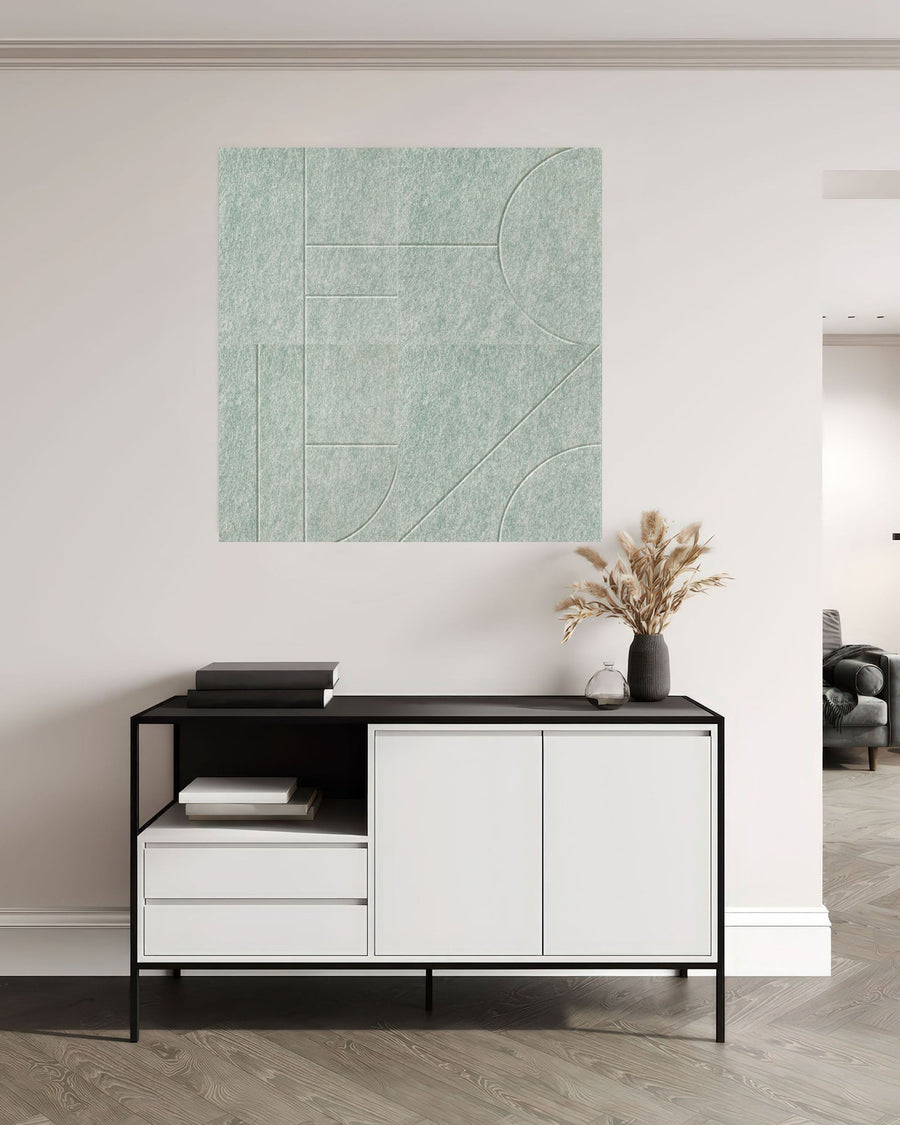 Sade akoestische panelen design set van 4 sage green