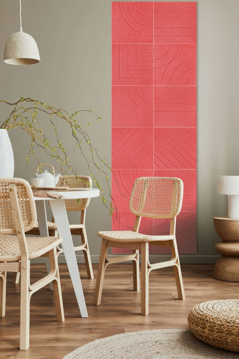 Panneaux acoustiques Loa design set of 12 burgundy