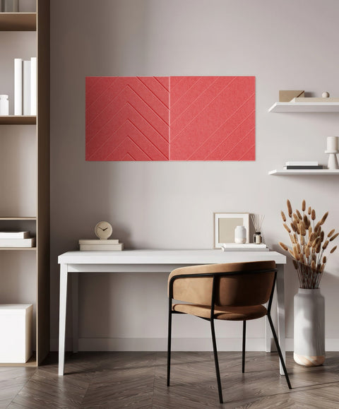 Loa panneaux acoustiques design set of 2 burgundy