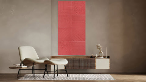 Loa panneaux acoustiques design set of 8 burgundy