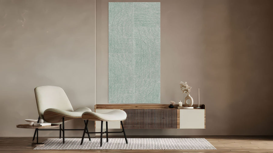 Loa Akustikplatten Design-Set aus 8 Salbeigrün