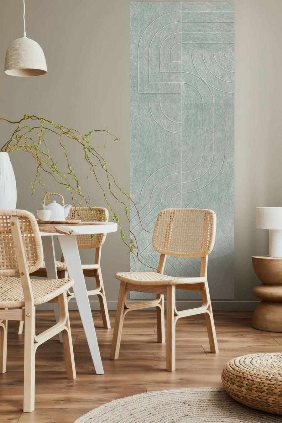 Loa Akustikplatten Design-Set aus 12 Salbeigrün