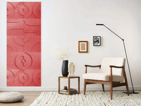 Maya 3d akoestische panelen design set van 10 burgund