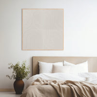 Amber Veil | akoestisch schilderij | 100x100cm