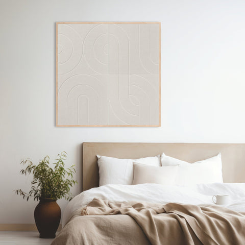 Amber Veil akoestisch schilderij vilt 1.00x1.00m