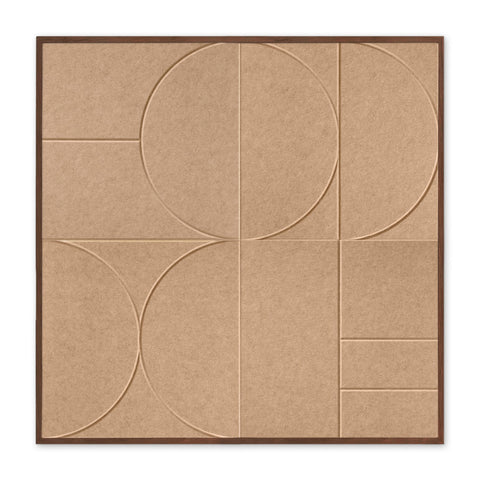 Clay Rhythm akoestisch schilderij vilt 1.00x1.00m