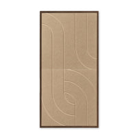 Eternal Bloom Acoustic wall art Sand - Vertical Arches in PET Felt - Front View - 50x100cm