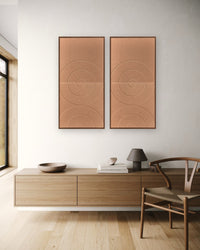 Golden Echo Acoustic wall art Duo Set