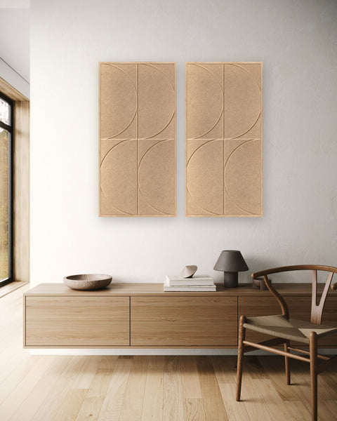 tableaux acoustiques Ivory Mirage tableaux acoustiques configuration en duo