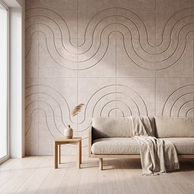 Loa I als volledige wand in interieur