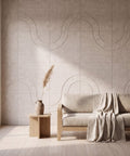 Loa III als volledige wand in interieur