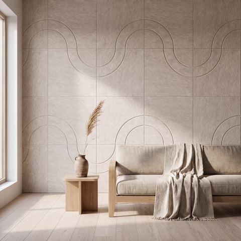 Loa III als volledige wand in interieur