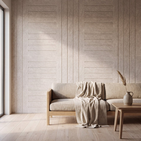 Loa V als volledige wand in interieur