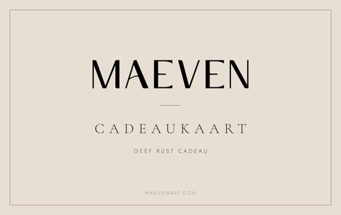 Maeven Art cadeaukaart — geef akoestische wandkunst cadeau