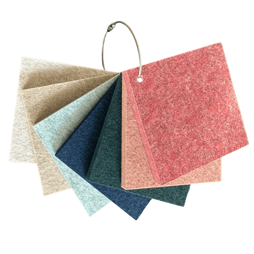 Maeven samplekit van vilt met 7 kleurstalen akoestisch PET-vilt