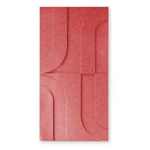 Maya I 3d akoestisch schilderij vilt 0.5x1.00m – Zelfklevend PET Vilt Maeven art burgandy