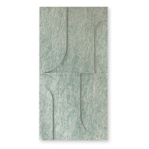 Maya I 3d akoestisch schilderij vilt 0.5x1.00m – Zelfklevend PET Vilt Maeven art sage green