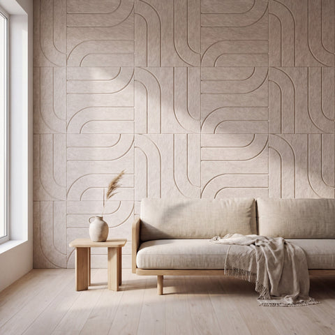 Maya I als volledige wand in interieur