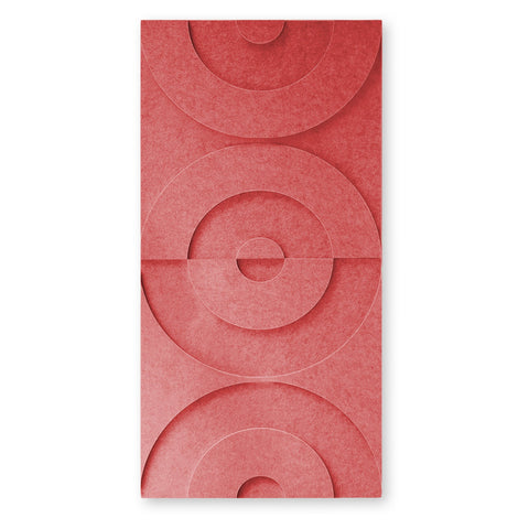 Maya II 3d akoestisch schilderij vilt 0.5x1.00m – Zelfklevend PET Vilt Maeven art burgandy