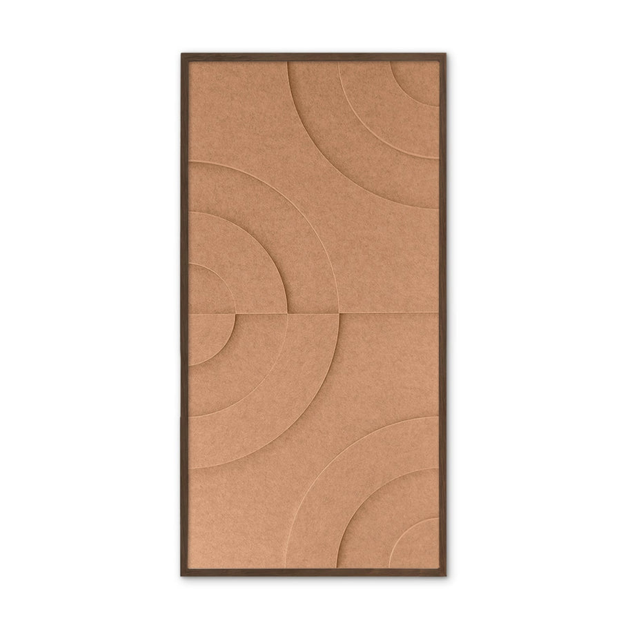 Maya III 3D Acoustic wall art 0.5 x 1.00 m – Self-adhesive PET Felt Maeven Art Cognac