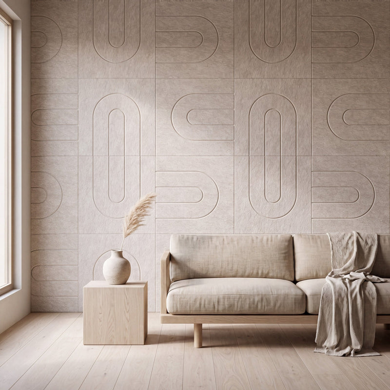 Maya Iv als volledige wand in interieur
