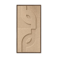 Maya V 3d akoestisch schilderij vilt 0.5x1.00m – Zelfklevend PET Vilt Maeven art beige