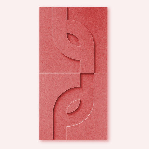 Maya V 3d akoestisch schilderij vilt 0.5x1.00m – Zelfklevend PET Vilt Maeven art burgandy