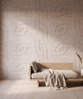 Maya V als volledige wand in interieur