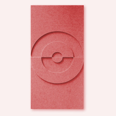 Maya VI 3d akoestisch schilderij vilt 0.5x1.00m – Zelfklevend PET Vilt Maeven art burgandy