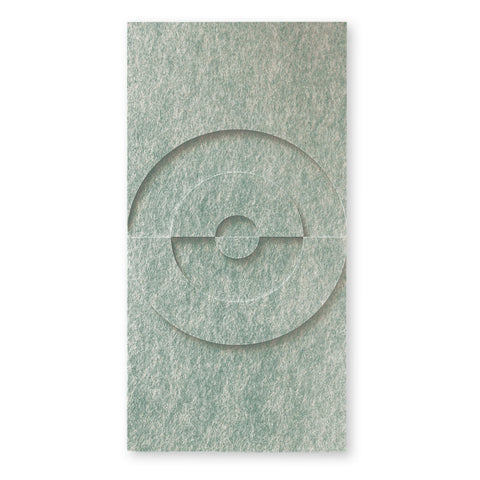 Maya VI 3d akoestisch schilderij vilt 0.5x1.00m – Zelfklevend PET Vilt Maeven art sage green