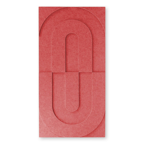 Maya VII 3d akoestisch schilderij vilt 0.5x1.00m – Zelfklevend PET Vilt Maeven art burgandy