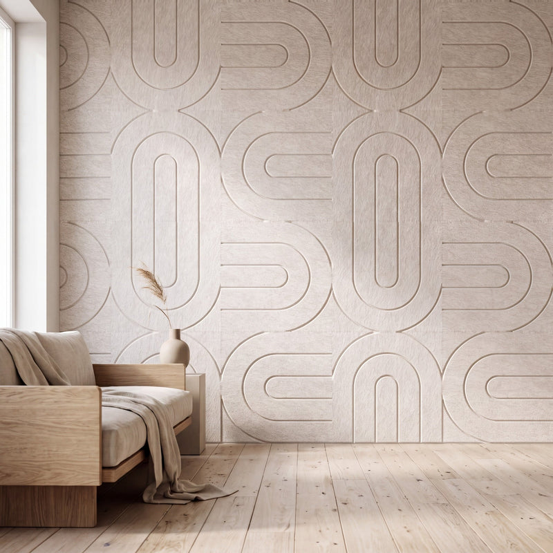 Maya Vii als volledige wand in interieur