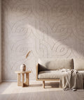 Maya Viii als volledige wand in interieur