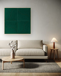Velvet Arcs Akustikbilder Stimmungsimpression aus dem Wohnzimmer
