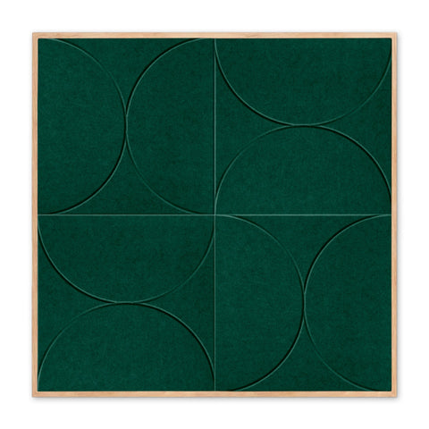 Velvet Arcs akoestisch schilderij vilt 1.00x1.00m